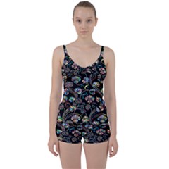 Floral Tie Front Two Piece Tankini by nateshop