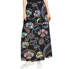 Floral Maxi Chiffon Skirt by nateshop