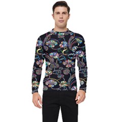 Floral Men s Long Sleeve Rash Guard by nateshop