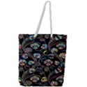 Floral Full Print Rope Handle Tote (Large) View1