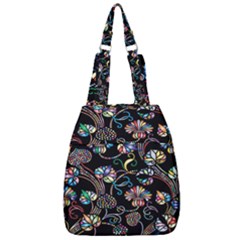 Floral Center Zip Backpack by nateshop