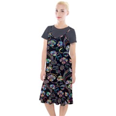 Floral Camis Fishtail Dress by nateshop