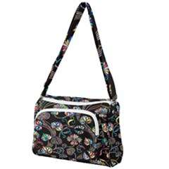 Floral Front Pocket Crossbody Bag by nateshop