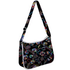 Floral Zip Up Shoulder Bag by nateshop