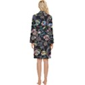 Floral Long Sleeve Velour Robe View4