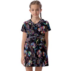 Floral Kids  Asymmetric Collar Dress by nateshop