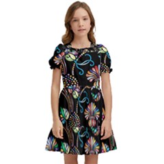 Floral Kids  Puff Sleeved Dress by nateshop