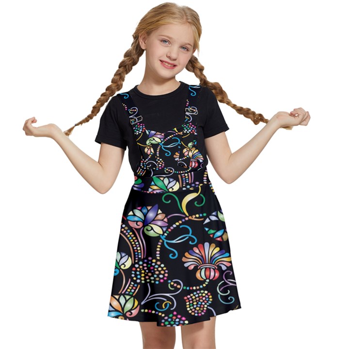 Floral Kids  Apron Dress