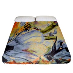 Flower Fitted Sheet (california King Size) by nateshop