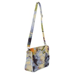 Flower Shoulder Bag With Back Zipper by nateshop