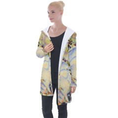 Flower Longline Hooded Cardigan by nateshop