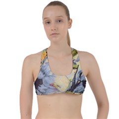 Flower Criss Cross Racerback Sports Bra by nateshop