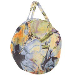 Flower Giant Round Zipper Tote by nateshop