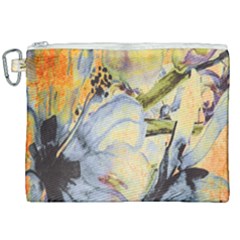 Flower Canvas Cosmetic Bag (xxl) by nateshop