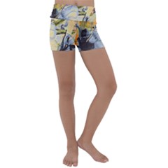 Flower Kids  Lightweight Velour Yoga Shorts