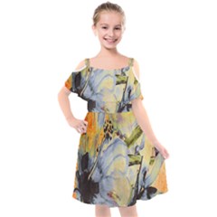 Flower Kids  Cut Out Shoulders Chiffon Dress by nateshop