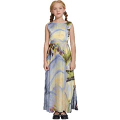 Flower Kids  Satin Sleeveless Maxi Dress by nateshop