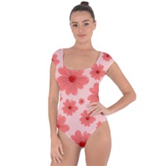 Flowers Short Sleeve Leotard  by nateshop