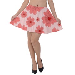 Flowers Velvet Skater Skirt by nateshop