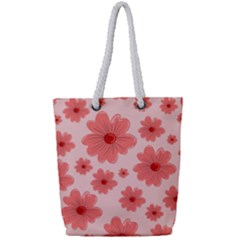 Flowers Full Print Rope Handle Tote (small) by nateshop