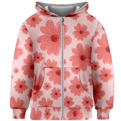 Flowers Kids  Zipper Hoodie Without Drawstring by nateshop