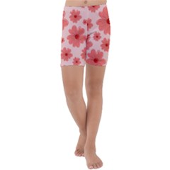 Flowers Kids  Lightweight Velour Capri Yoga Leggings by nateshop