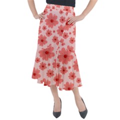 Flowers Midi Mermaid Skirt by nateshop