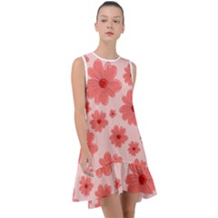 Flowers Frill Swing Dress by nateshop