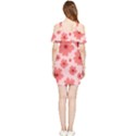 Flowers Shoulder Frill Bodycon Summer Dress View2