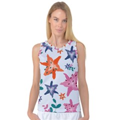 Flowers-5 Women s Basketball Tank Top by nateshop