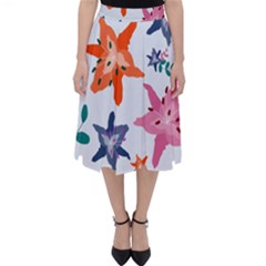 Flowers-5 Classic Midi Skirt by nateshop