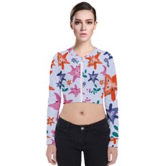 Flowers-5 Long Sleeve Zip Up Bomber Jacket by nateshop