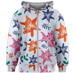 Flowers-5 Kids  Zipper Hoodie Without Drawstring by nateshop