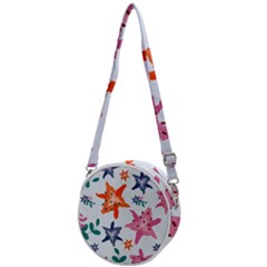 Flowers-5 Crossbody Circle Bag by nateshop