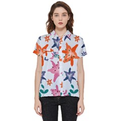 Flowers-5 Short Sleeve Pocket Shirt by nateshop