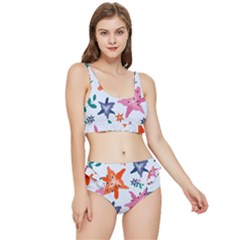 Flowers-5 Frilly Bikini Set by nateshop