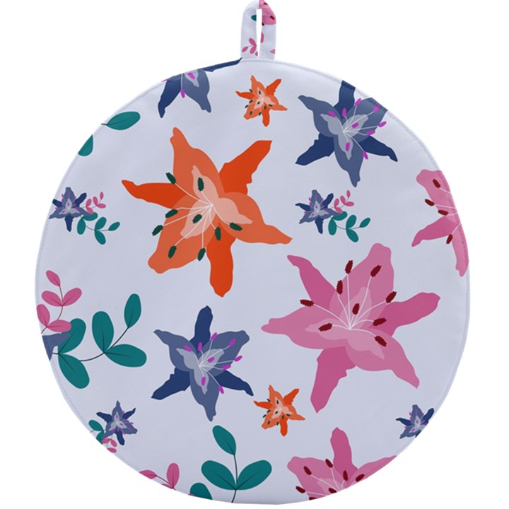 Flowers-5 Round Trivet