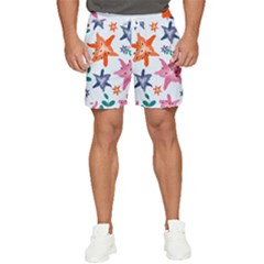 Flowers-5 Men s Runner Shorts by nateshop