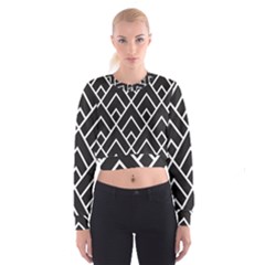 Geometry Cropped Sweatshirt by nateshop