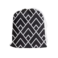 Geometry Drawstring Pouch (xl) by nateshop