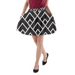 Geometry A-line Pocket Skirt by nateshop