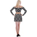 Geometry Off Shoulder Top with Mini Skirt Set View2