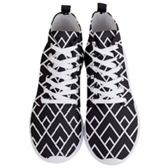 Geometry Men s Lightweight High Top Sneakers