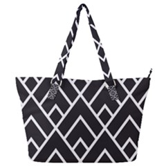 Geometry Full Print Shoulder Bag by nateshop