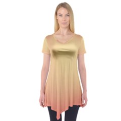 Gradient Short Sleeve Tunic  by nateshop