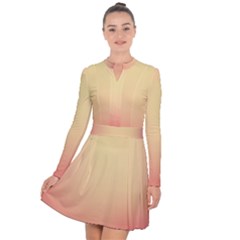 Gradient Long Sleeve Panel Dress by nateshop