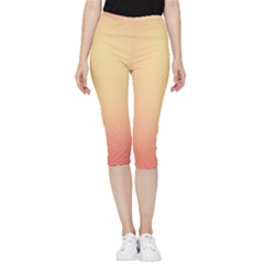 Gradient Inside Out Lightweight Velour Capri Leggings  by nateshop