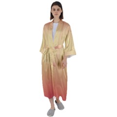 Gradient Maxi Satin Kimono by nateshop