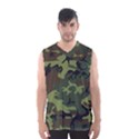 Green Brown Camouflage Men s Basketball Tank Top View1