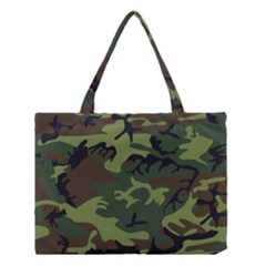 Green Brown Camouflage Medium Tote Bag by nateshop